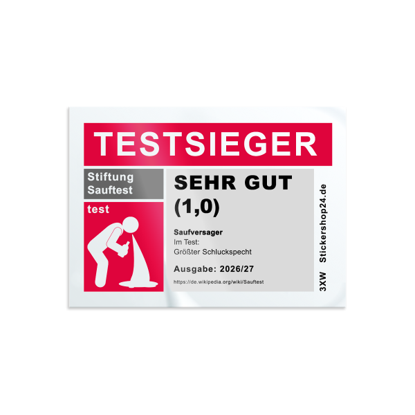 Testsieger Saufversager