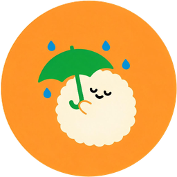 Klebi im Regen